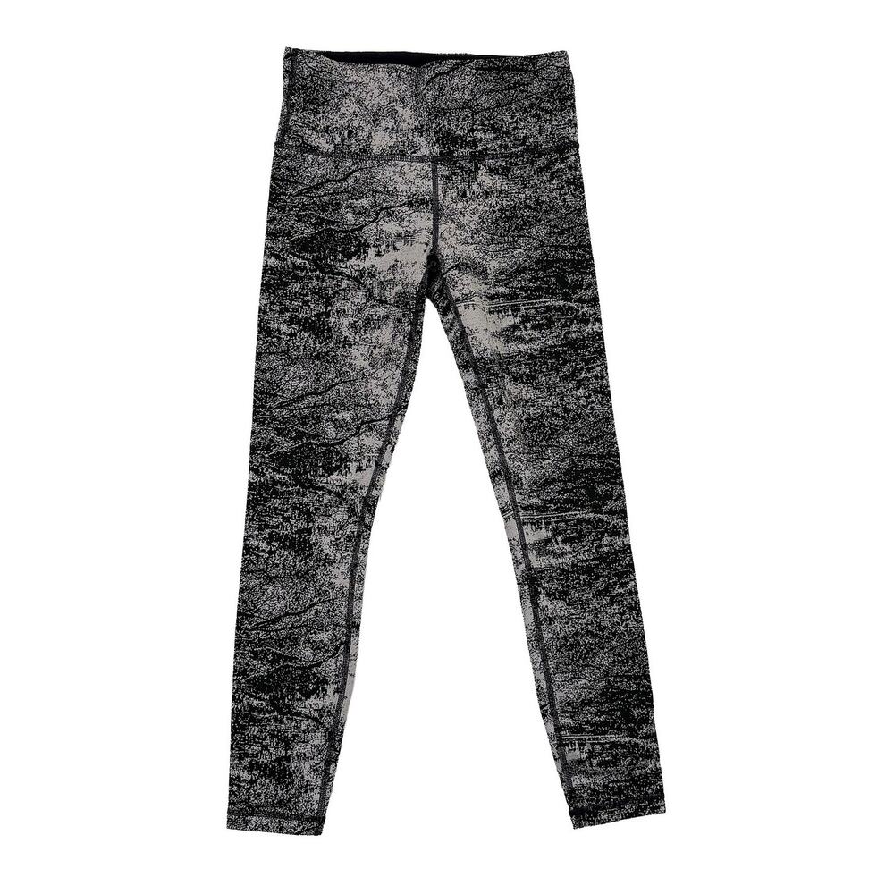 Athleta Womens XS Leggings Elation Glades 7/8 Ankle Black Taupe High Rise Yoga